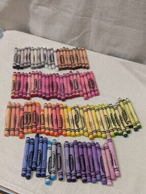 Vintage 1980s/ 1990s Crayola Crayons bundle non-retired/ discontinued multicolor